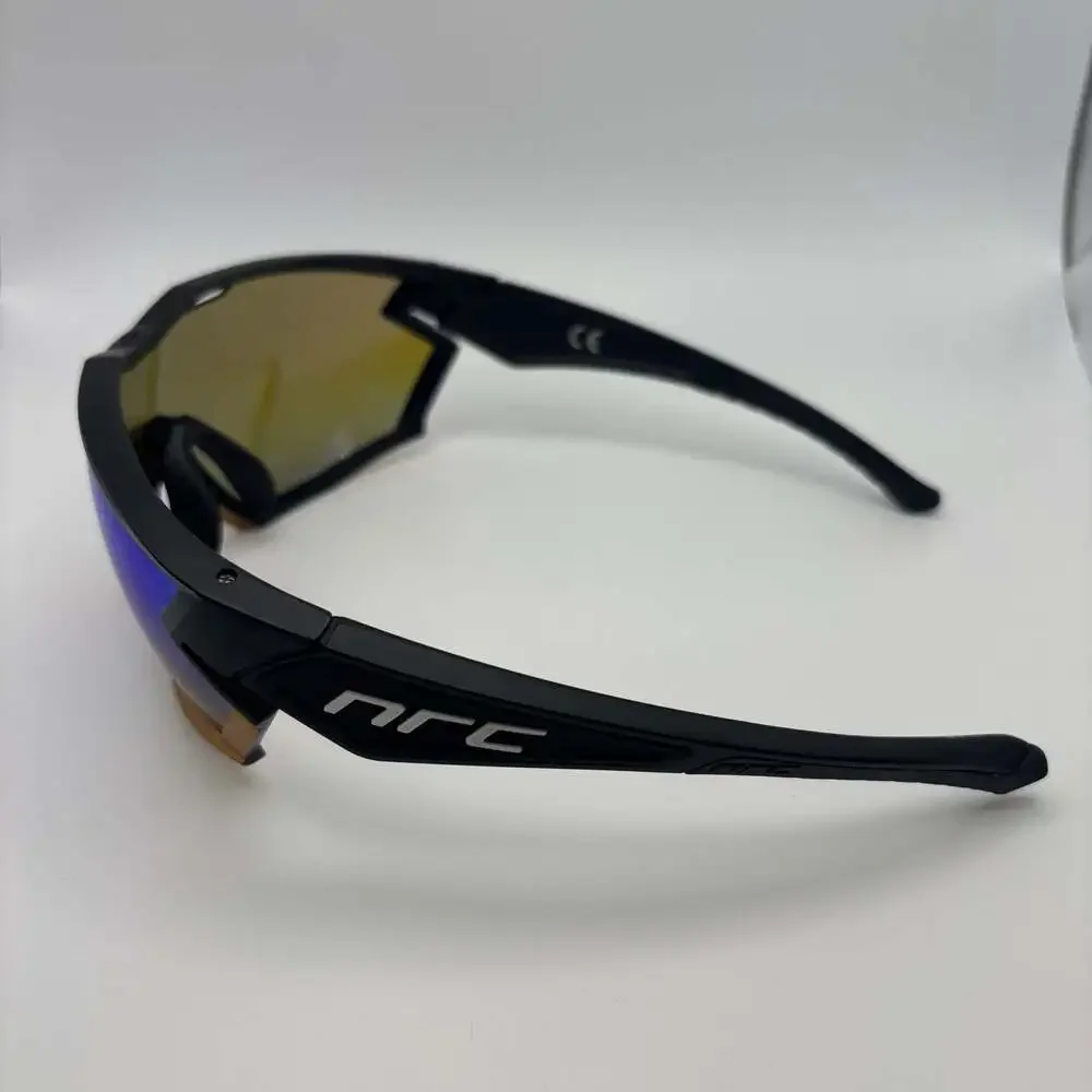 NRC Performance Cycling Sunglasses Matte Black and Gold